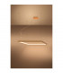 Nelya Integrated LED Square Pendant Ceiling Light Gold 3000K 5757lm-3