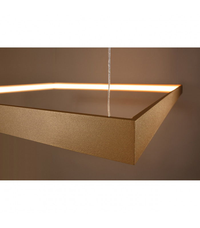 Nelya Integrated LED Square Pendant Ceiling Light Gold 3000K 5757lm-5