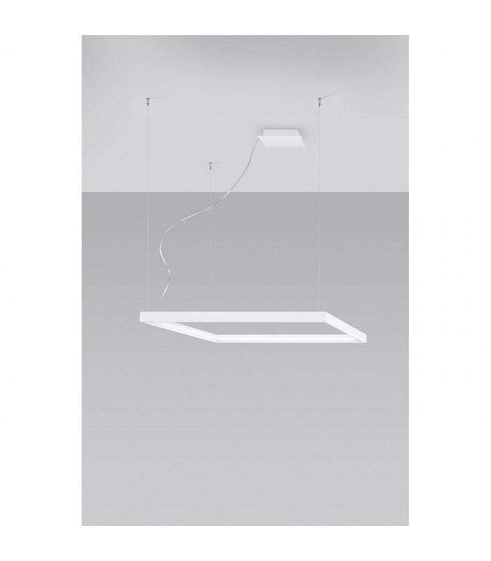 Nelya Integrated LED Square Pendant Ceiling Light White 4000K 5757lm-2