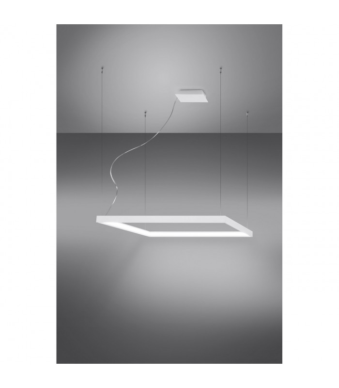 Nelya Integrated LED Square Pendant Ceiling Light White 4000K 5757lm-3