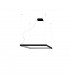 Nelya Integrated LED Square Pendant Ceiling Light Black 4000K 5757lm-1