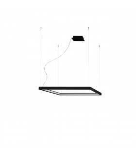 Nelya Integrated LED Square Pendant Ceiling Light Black 4000K 5757lm-1