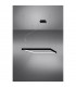 Nelya Integrated LED Square Pendant Ceiling Light Black 4000K 5757lm-3
