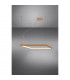 Nelya Integrated LED Square Pendant Ceiling Light Gold 4000K 5757lm-3