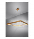 Nelya Integrated LED Square Pendant Ceiling Light Gold 4000K 5757lm-4