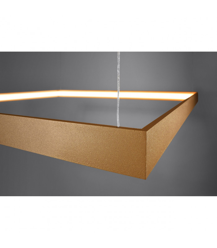 Nelya Integrated LED Square Pendant Ceiling Light Gold 4000K 5757lm-5