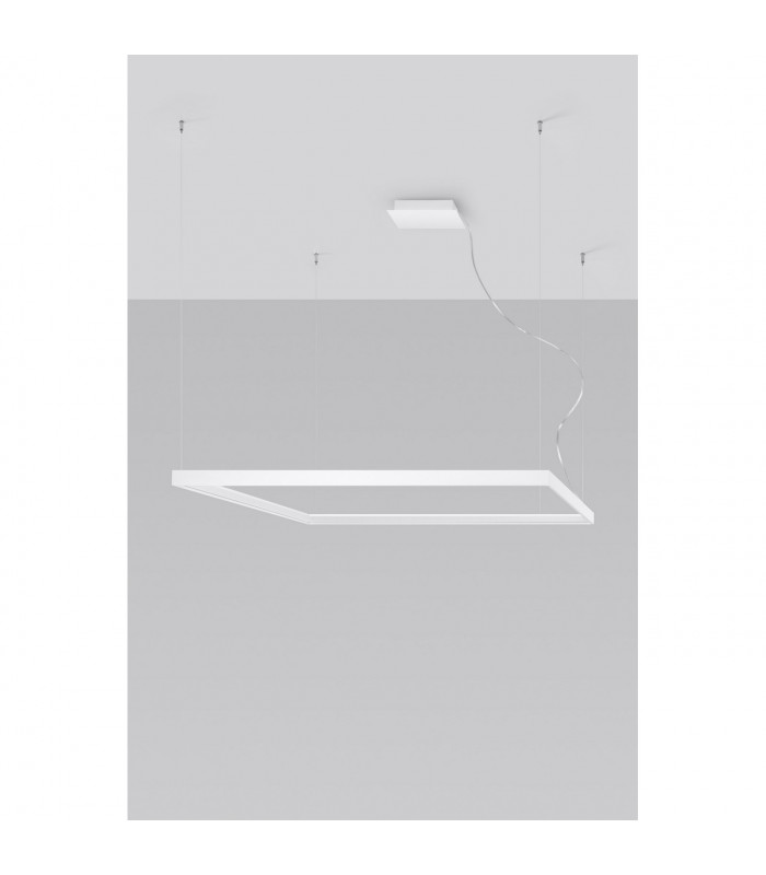 Nelya Integrated LED Square Pendant Ceiling Light White 3000K 8096lm-2