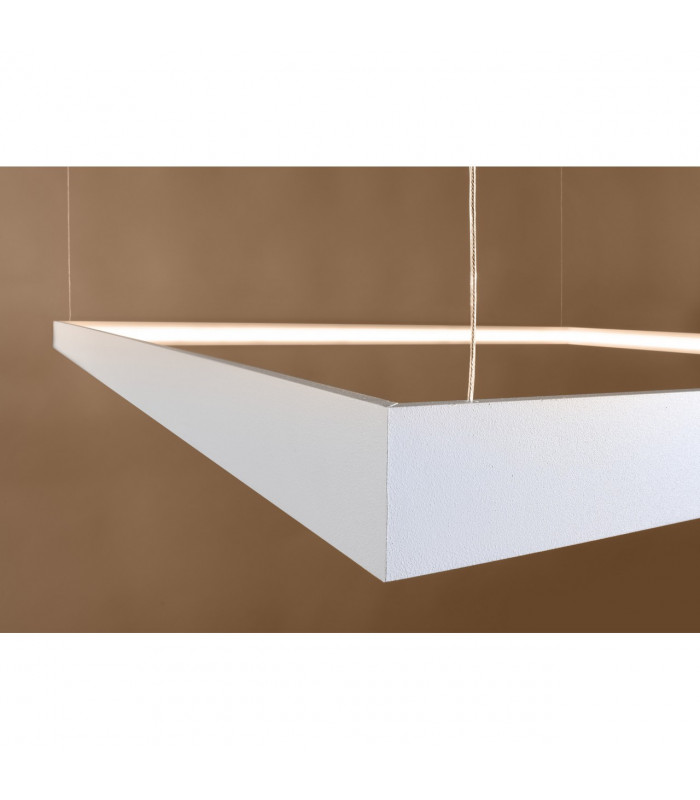 Nelya Integrated LED Square Pendant Ceiling Light White 3000K 8096lm-5