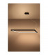 Nelya Integrated LED Square Pendant Ceiling Light Black 3000K 8096lm-3
