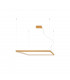 Nelya Integrated LED Square Pendant Ceiling Light Gold 3000K 8096lm-1