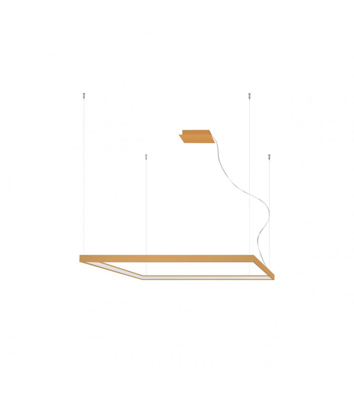 Nelya Integrated LED Square Pendant Ceiling Light Gold 3000K 8096lm-1