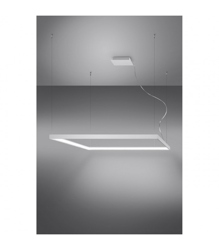 Nelya Integrated LED Square Pendant Ceiling Light White 4000K 8096lm-3