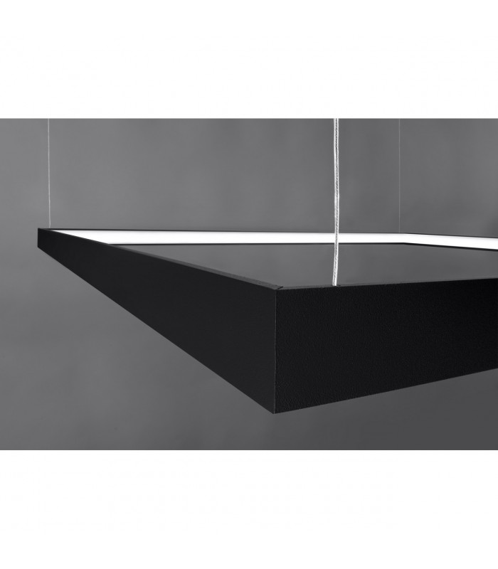 Nelya Integrated LED Square Pendant Ceiling Light Black 4000K 8096lm-5