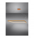 Nelya Integrated LED Square Pendant Ceiling Light Gold 4000K 8096lm-3