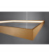 Nelya Integrated LED Square Pendant Ceiling Light Gold 4000K 8096lm-5