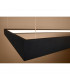 Tuula Integrated LED Rectangle Pendant Ceiling Light, Black, 3000K, 5757lm
