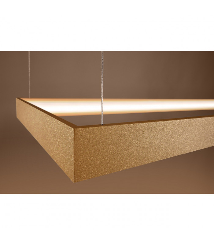 Tuula Integrated LED Rectangle Pendant Ceiling Light Gold 3000K 5757lm-5