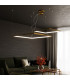 Tuula Integrated LED Rectangle Pendant Ceiling Light Gold 3000K 5757lm-10