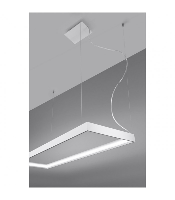 Tuula Integrated LED Rectangle Pendant Ceiling Light White 4000K 5757lm-5