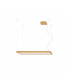 Tuula Integrated LED Rectangle Pendant Ceiling Light Gold 4000K 5757lm-1