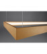 Tuula Integrated LED Rectangle Pendant Ceiling Light Gold 4000K 5757lm-5