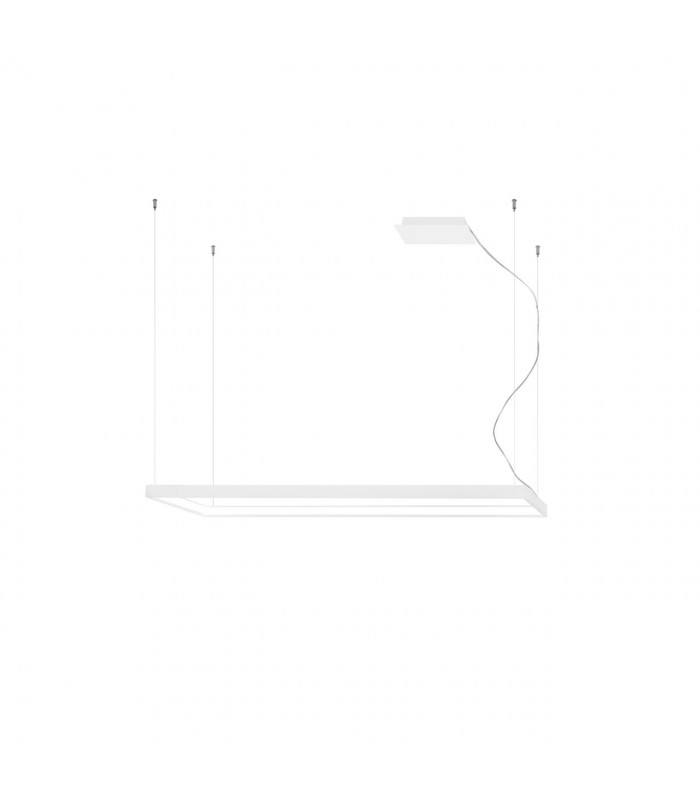 Tuula Integrated LED Rectangle Pendant Ceiling Light White 3000K 5751lm-1