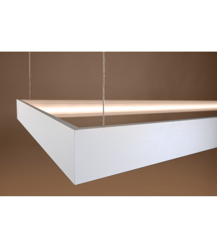 Tuula Integrated LED Rectangle Pendant Ceiling Light White 3000K 5751lm-6