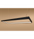 Tuula Integrated LED Rectangle Pendant Ceiling Light, Black, 3000K, 5751lm
