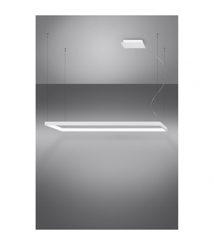 Tuula Integrated LED Rectangle Pendant Ceiling Light White 4000K 8096lm-3