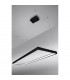 Tuula Integrated LED Rectangle Pendant Ceiling Light, Black, 4000K, 8096lm