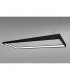 Tuula Integrated LED Rectangle Pendant Ceiling Light, Black, 4000K, 8096lm