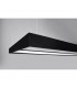 Tuula Integrated LED Rectangle Pendant Ceiling Light, Black, 4000K, 8096lm