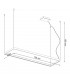Tuula Integrated LED Rectangle Pendant Ceiling Light, Black, 4000K, 8096lm