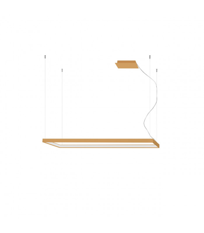 Tuula Integrated LED Rectangle Pendant Ceiling Light Gold 4000K 8096lm-1