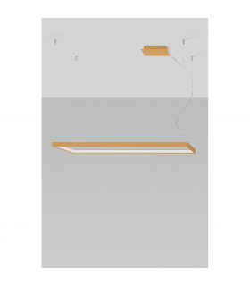 Tuula Integrated LED Rectangle Pendant Ceiling Light Gold 4000K 8096lm-2