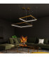 Tuula Integrated LED Rectangle Pendant Ceiling Light Gold 4000K 8096lm-9