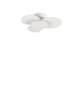 Cloud Circles Decorative Flush Ceiling Light White 52cm 3000K-1