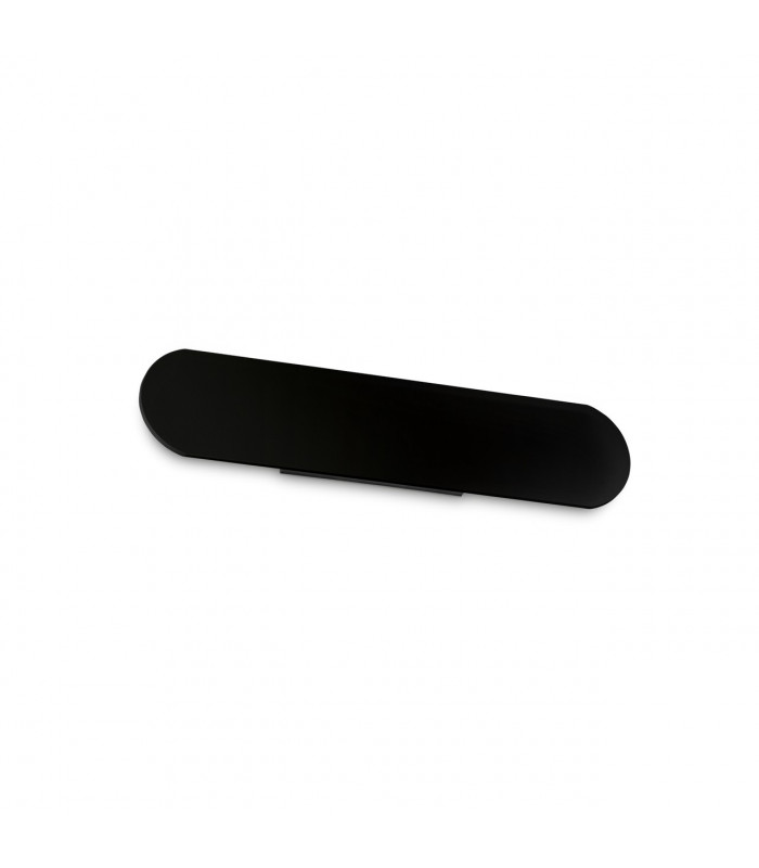 Echo Flush Integrated Led Wall Lamp Black 40cm 3000K