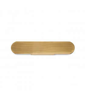 Echo Flush Integrated Led Wall Lamp Brass 40cm 3000K