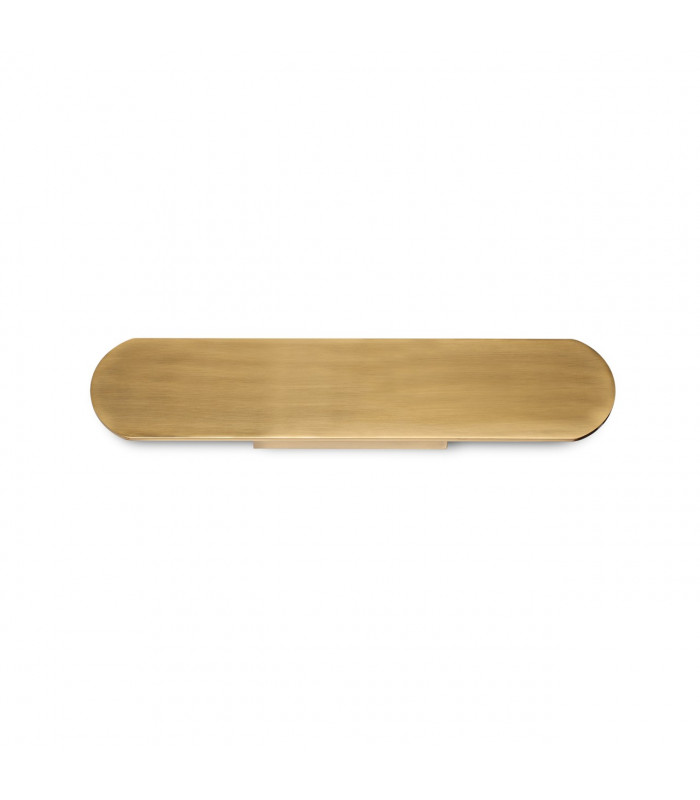 Echo Flush Integrated Led Wall Lamp Brass 40cm 3000K