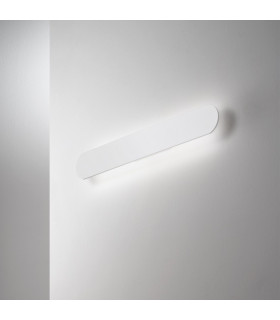 Echo Wide Flush Integrated Led Wall Lamp White 60cm 3000K-2