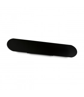 Echo Wide Flush Integrated Led Wall Lamp Black 60cm 3000K