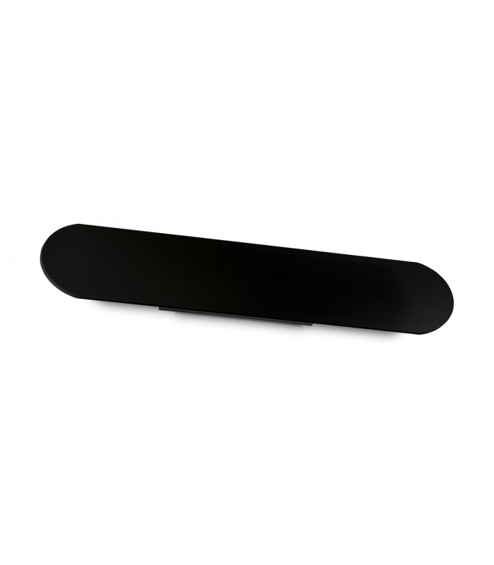 Echo Wide Flush Integrated Led Wall Lamp Black 60cm 3000K