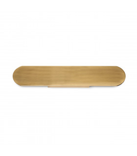 Echo Wide Flush Integrated Led Wall Lamp Brass 60cm 3000K