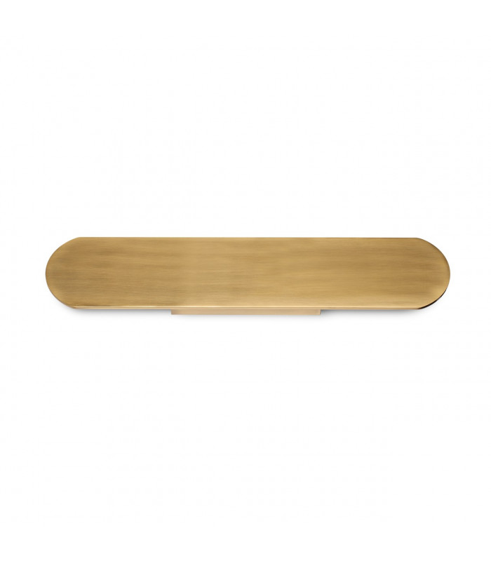Echo Wide Flush Integrated Led Wall Lamp Brass 60cm 3000K