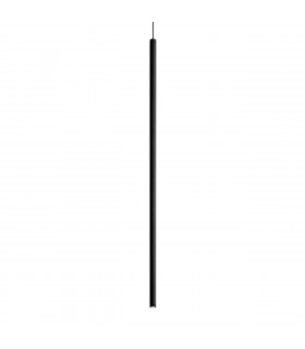 Filo Tall Slim Pendant Ceiling Light Black 3000K