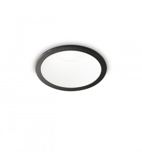Game Round Recessed Downlight Black White 3000K