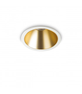 Game Round Recessed Downlight White Gold 3000K