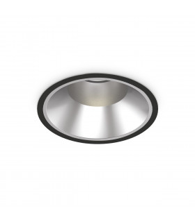 Off Round Recessed Downlight Black 21.8cm 4000K