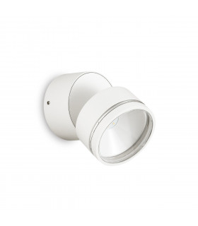 Omega Round Single Spotlight White IP54 4000K-1